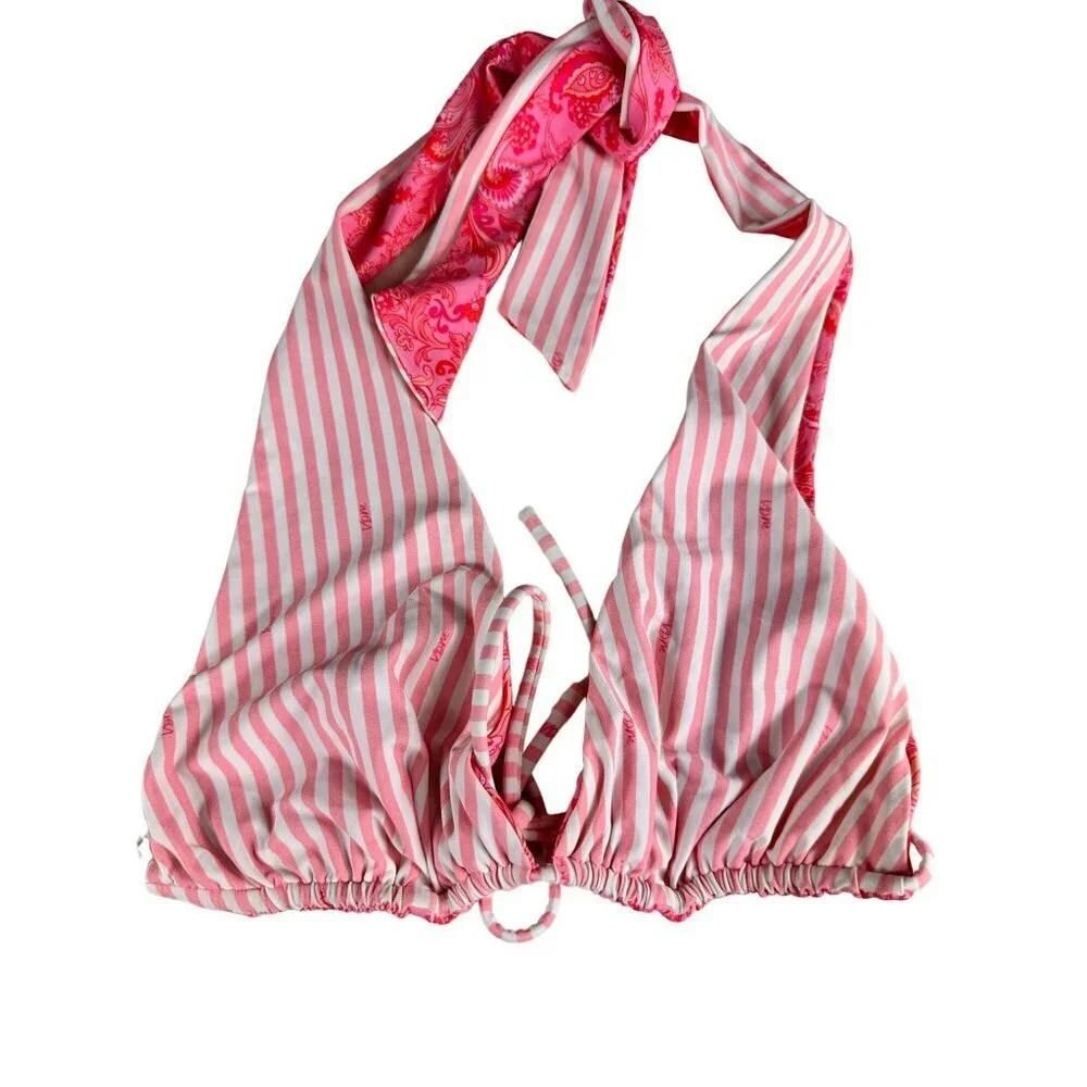 VDM Revolve Pink‎ Fuchsia Reversible Bikini Top Size XXL
